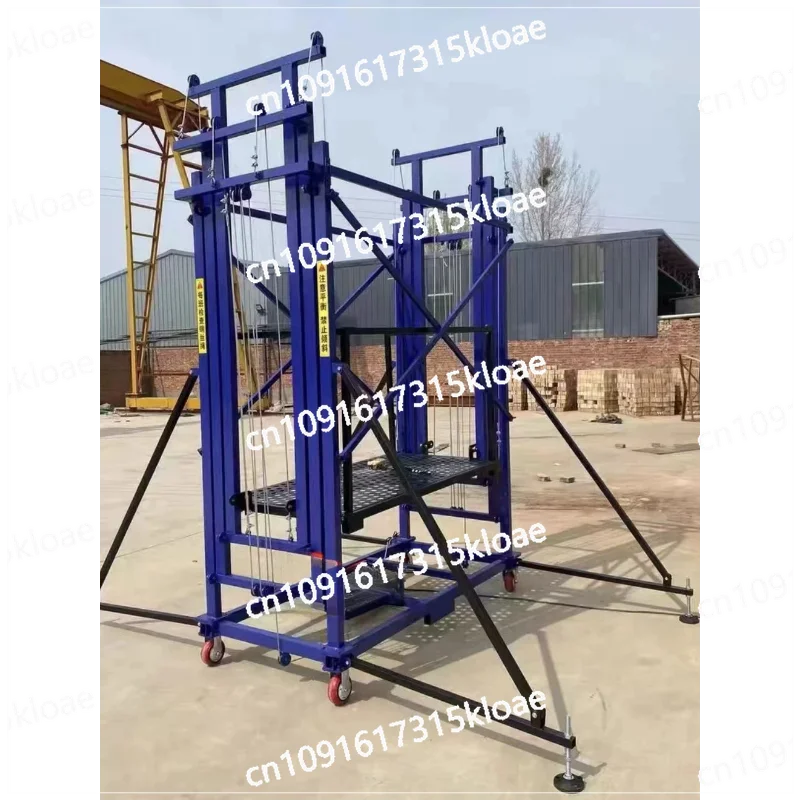 Mobile Telescopic Frame Electric Lifting Ladder Scaffolding Platform for Construction for  0.5 Ton 6 Meters