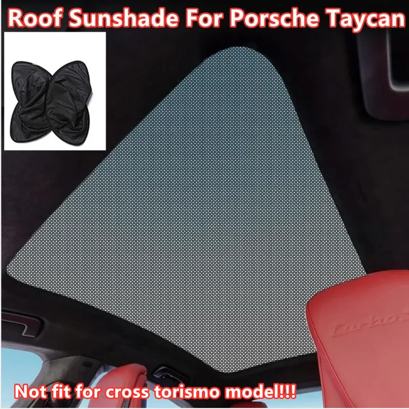 

Glass Roof Sleep Private Sunshade Window Shade Sunroof Skylight Upgrade Mesh Net Reflects UV Rays For Porsche Taycan