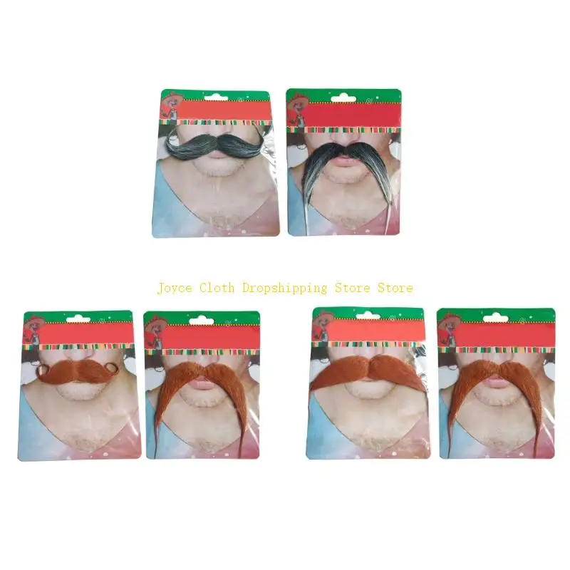 

Fake Mustache,Adhesive Novelty Moustaches Fiesta Masquerades Party Supplies 10CD