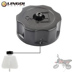 LINGQI RACING Motorcycle Fuel Caps Black Oil Tank Petrol Gas Cap Tanks Plastic Covers For Dirt Pit Bike ATV Quad Accessories