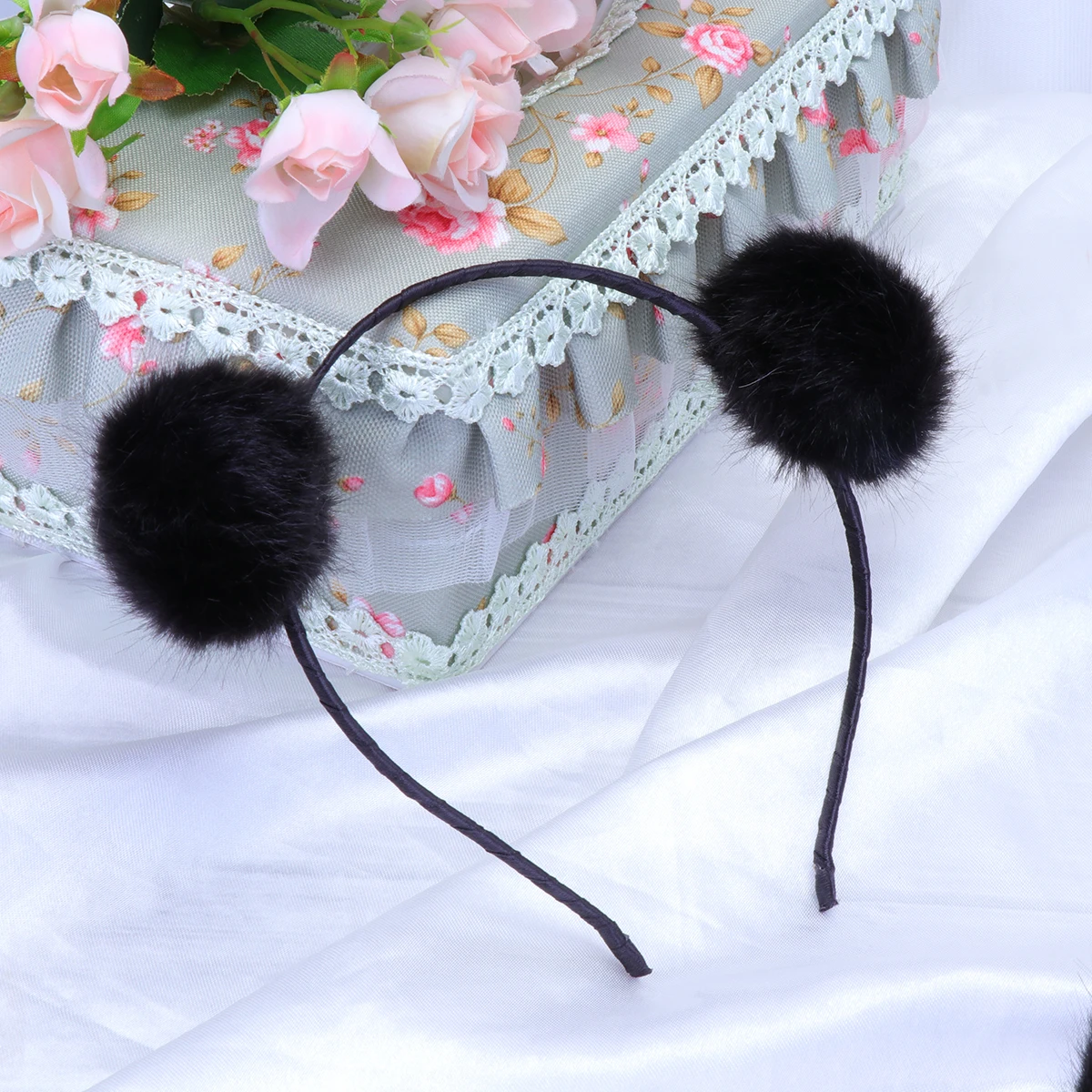 

6 PCS Girl Ball Headband Women's Headbands for Kids Girls Hair Furry Pompon