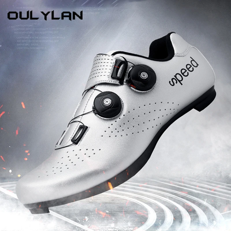 2024 New Men Cycling Shoes Lightweight Breathable Road Lock Cycling Racing Shoes SPD Speed Cycling Sports Shoes Large Size 36-47