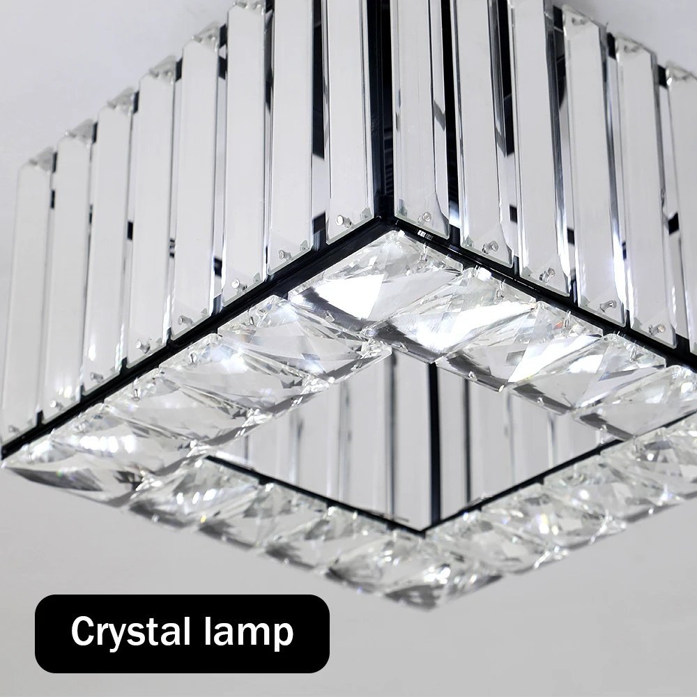 Led Pendant Light Modern Crystal Chandelier Kitchen Island Ceiling Lamp Dining Table Lustre Aisle Home Decor Corridor Fixture