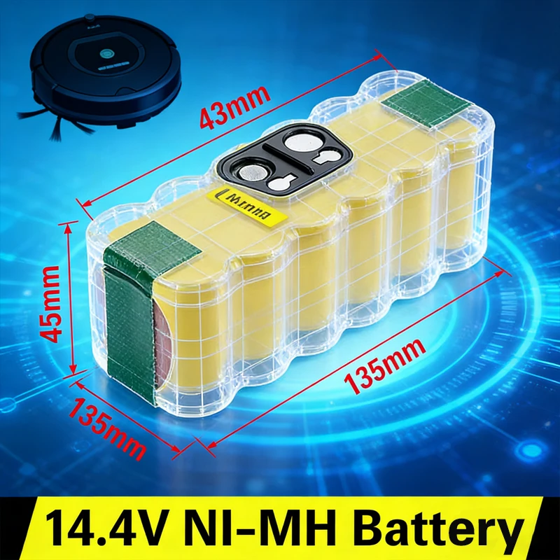 

14.4V Battery For iRobot Roomba 12800mAh Battery For iRobot Roomba 500 600 700 800 900 series 14.4 V 620 650 770 780 580 Battery