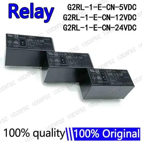 10Pcs/lot New  Relay G2RL-1-E-CN-12VCD G2RL-1-E-CN 24VCD G2RL-1-E-CN 5VDC G2RL 1 E CN 5VDC 12VDC 24VDC 16A 250V  8Pin