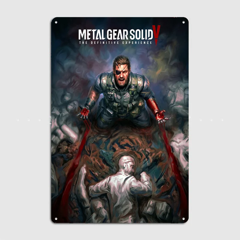 Metal Gear Solid V The Definitive Experience Poster Metal Sign Custom Bar Room Decoration Bedroom Decor Home Wall Decor Posters