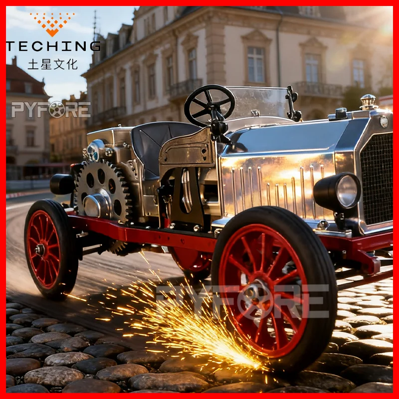 

TECHING Alloy Engine Classic Car Kit 3D Metal Mechanical Assembly Ornament Simulation Teaching Tool for Adults Children