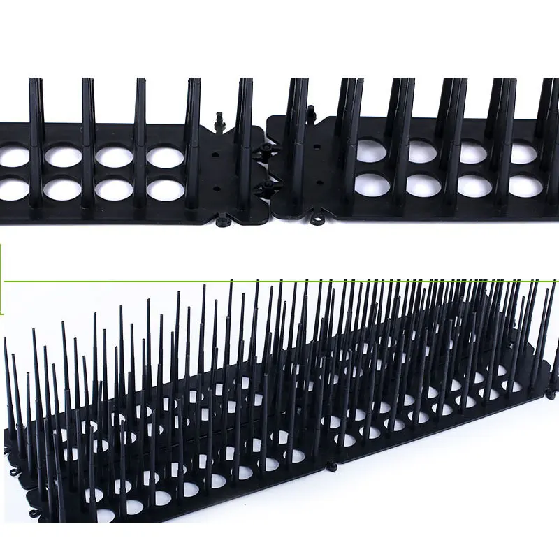 25/50cm Stainless Steel Bird Thorn Garden Orchard Fence Bird Spikes Catcher Repeller Anti-Theft Pigeon Nails Plastic Base