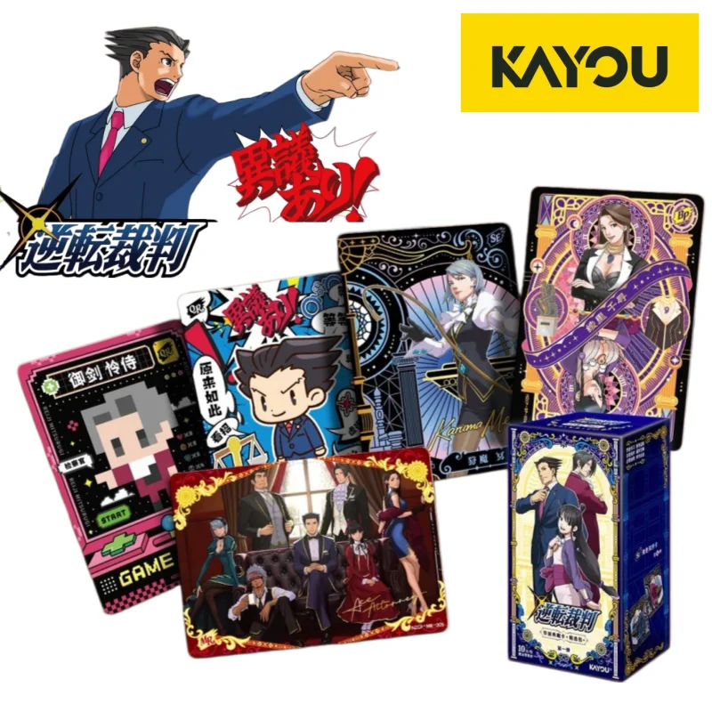 

Коллекционные карточки KAYOU Gyakuten Saiban Ace Attorney, том 1, аниме-карточная игра, коллекционные торговые TCG-бустер-паки, подарок