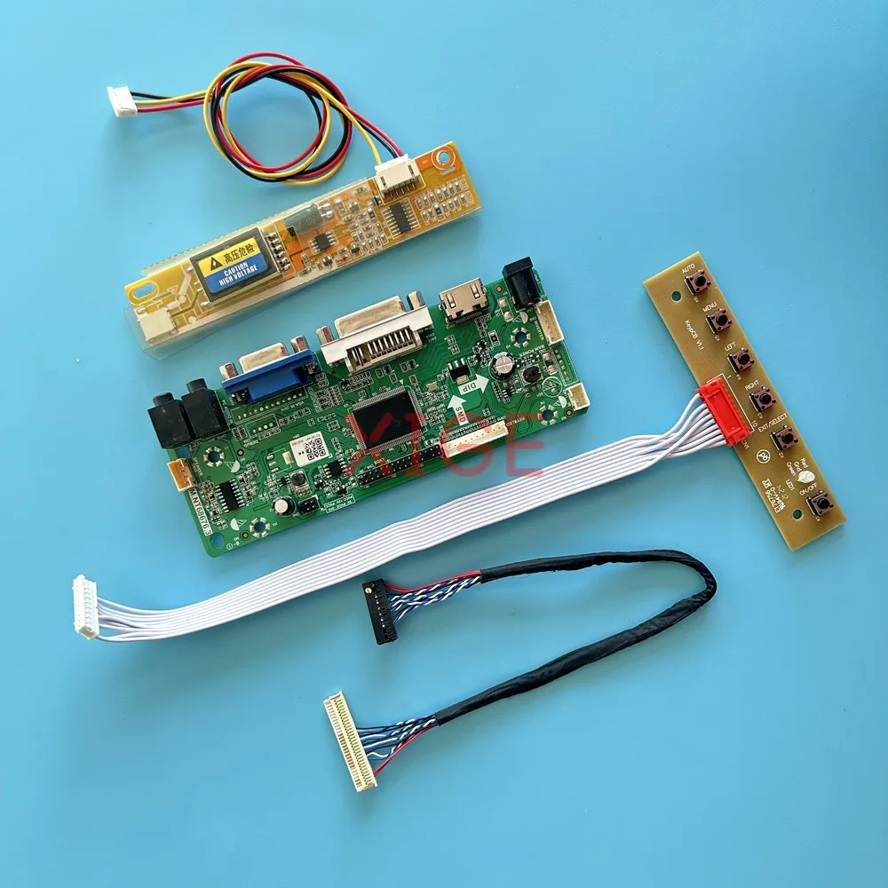

Controller Driver Board Fit LP141WX1-TL LP141WX3-TL DVI VGA LCD Display Screen LVDS-30Pin HDMI-Compatible 1280*800 DIY Kit 1CCFL