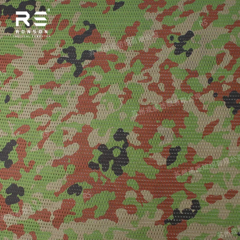 Mesh fabric 120gsm Japan camouflage fabric tactical tricot fabric mesh for printed