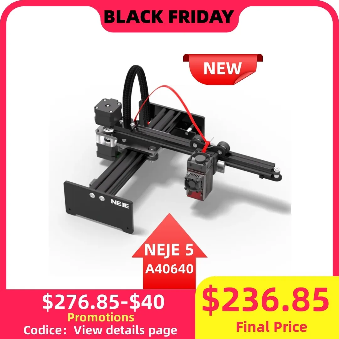NEJE 3 30/50/80W Laser Engraving Machine Engraver High-speed Industrial-grade Carving Precision 170*170mm