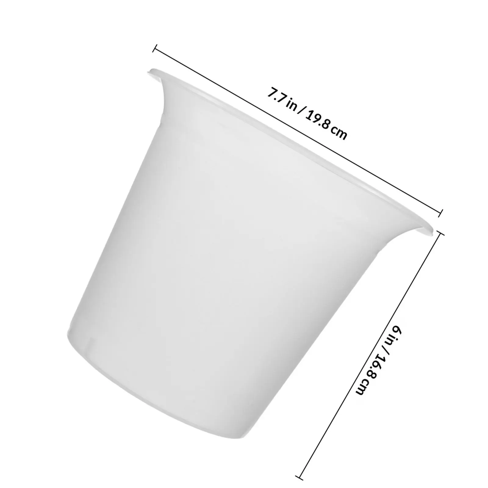Urine Container with Measurement Scale Frosted Nonslip Surface Thickened Round Bottom Portable Bedside Potty for Elderly Adults