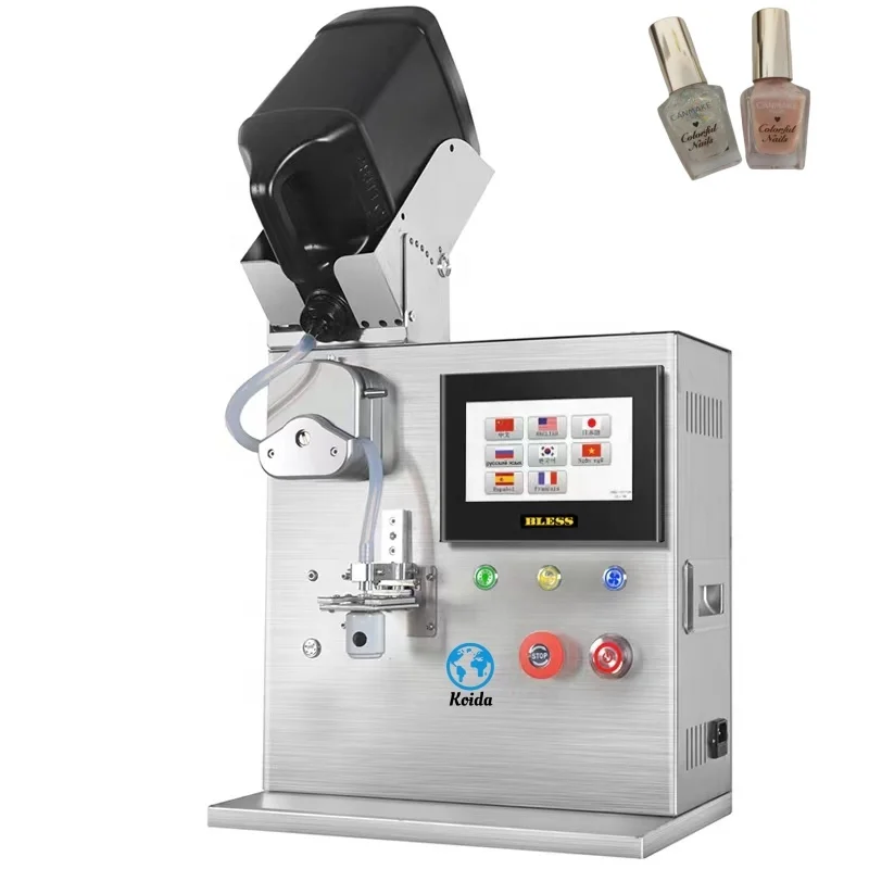 

Gold Seller Automatic UV Gel Packaging Nail Oil Equipment with 200ml Weighing Tank for Nail Polish Shampoo Viscous Liqu