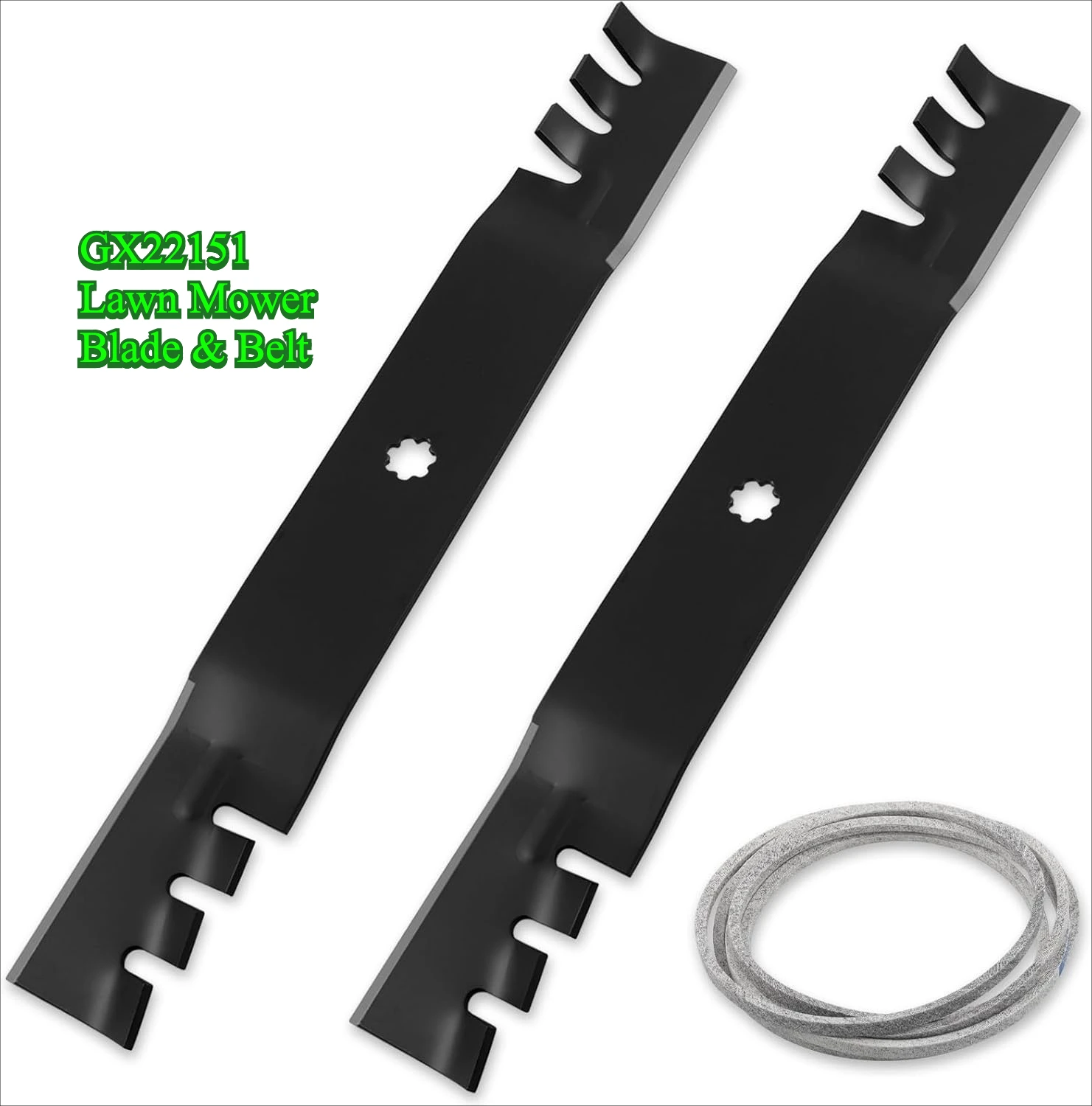 

GX22151 GX20072 Лезвие и ремень для газонокосилки подходят для 42-дюймовой газонокосилки D100 D105 D110 D120 D125 D130 Заменяет GY20850 AM141033 GY20570