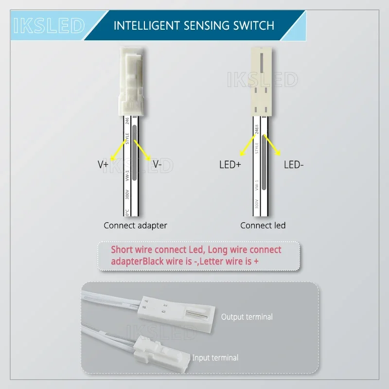 كاشف حركة موجة اليد بمستشعر PIR، 3.7-24 فولت، تبديل الوظيفة، للاختراق لسلالم ممر سقف خزانة الملابس