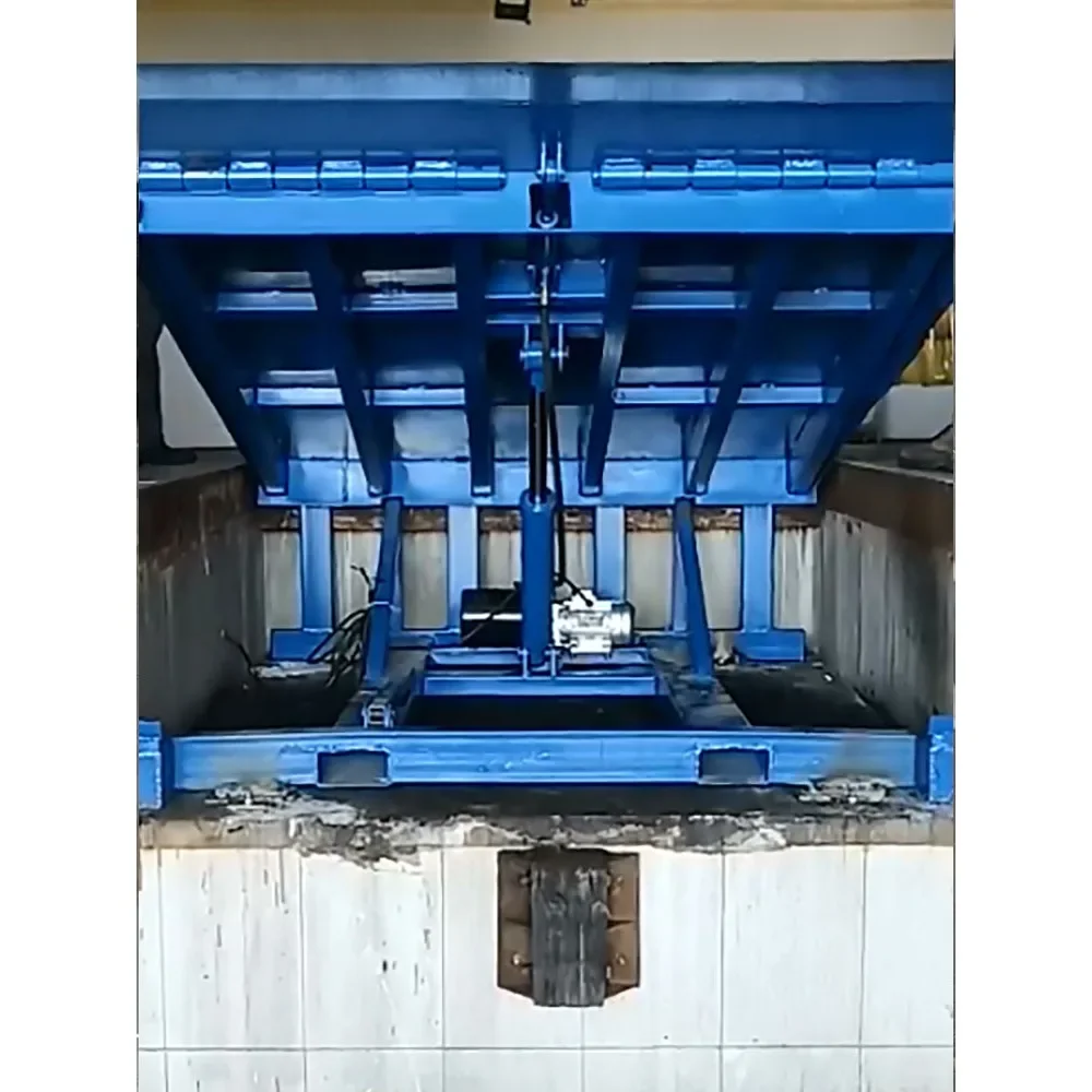 Plataforma elétrica hidráulica de carga e descarga fixa