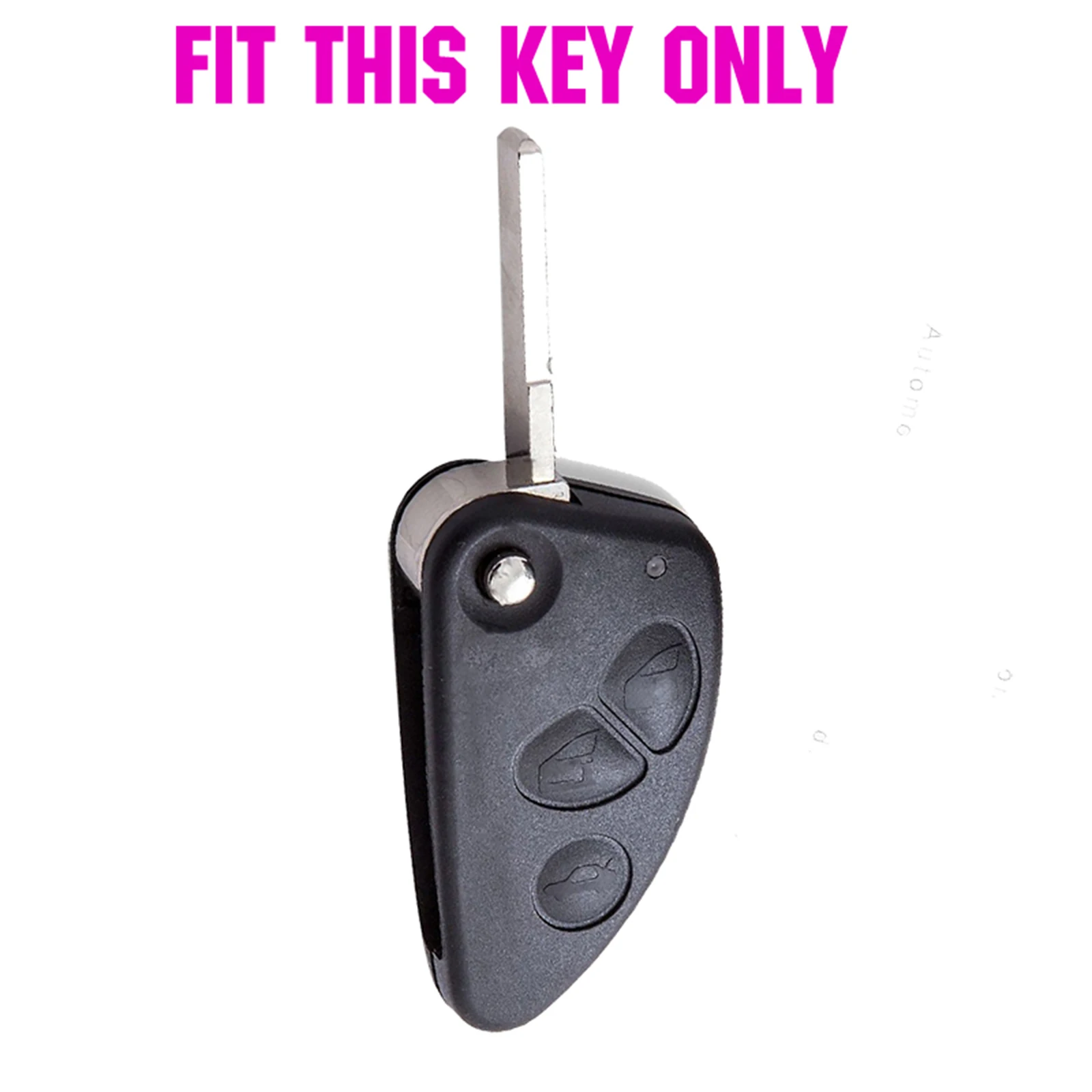 3 Button Silicone Remote Key Case Cover For Alfa Romeo 147 156 166 Gt Jtd Ts Keyless Fob Shell Styling Rubber Protector Holder