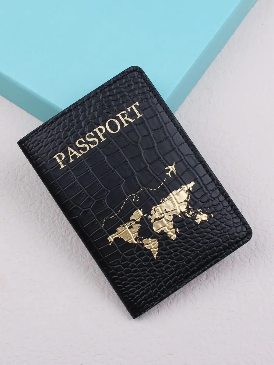 

Letter Print Passport Case Travel Passport Holder Passport Wallet School Supplies School Stuff for School for Student Passport