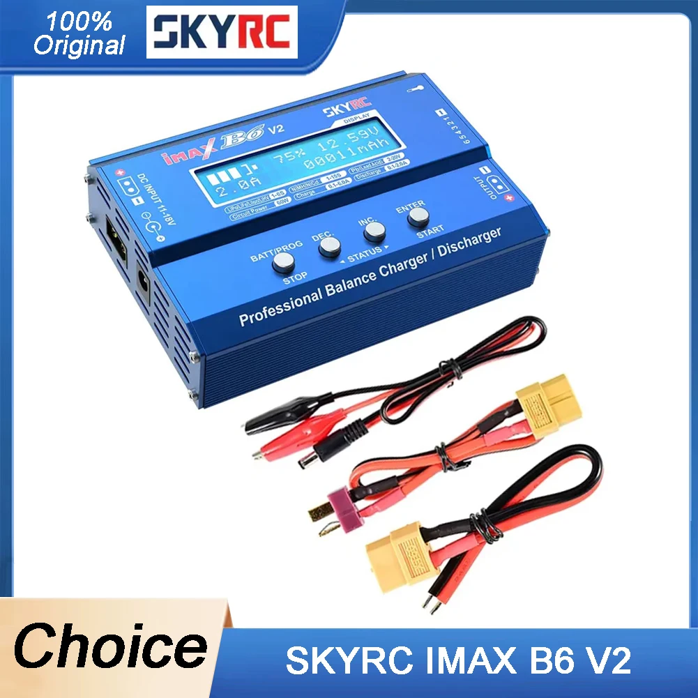 

SKYRC IMAX B6 V2 6A 60 Вт балансное зарядное устройство-разрядник для NiMH NiCd LiHV литий-ионных аккумуляторов, совместимых с DJI Mavic Inspire RC Car1