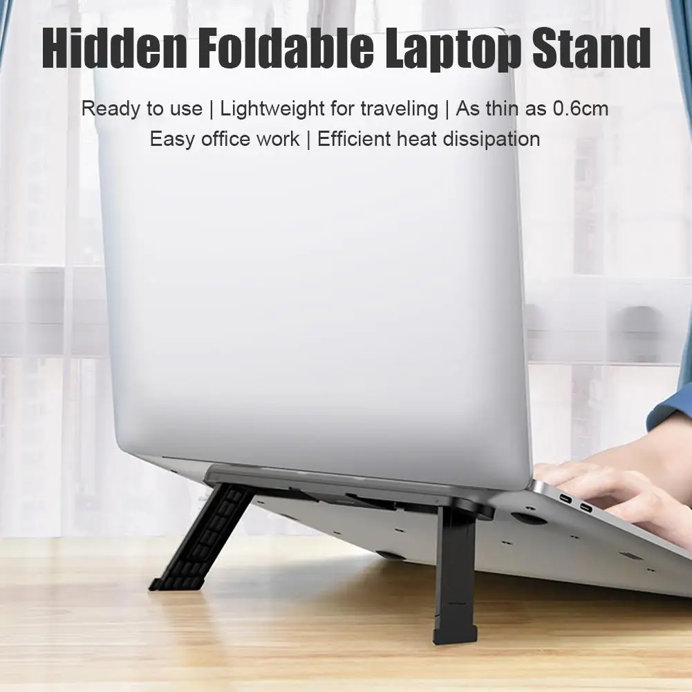 Laptop Stand Desktop Raise Portable Radiator Suspended Vertical Support Bracket Custom Hidden Foldable Laptop Stand Accessories