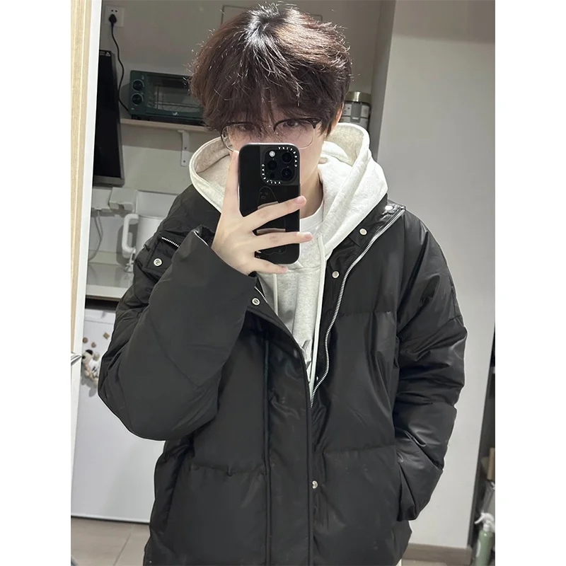 

Мужская зимняя куртка-пуховик American Style с воротником-стойкой, утепленная, новая модная молодежная теплая верхняя одежда