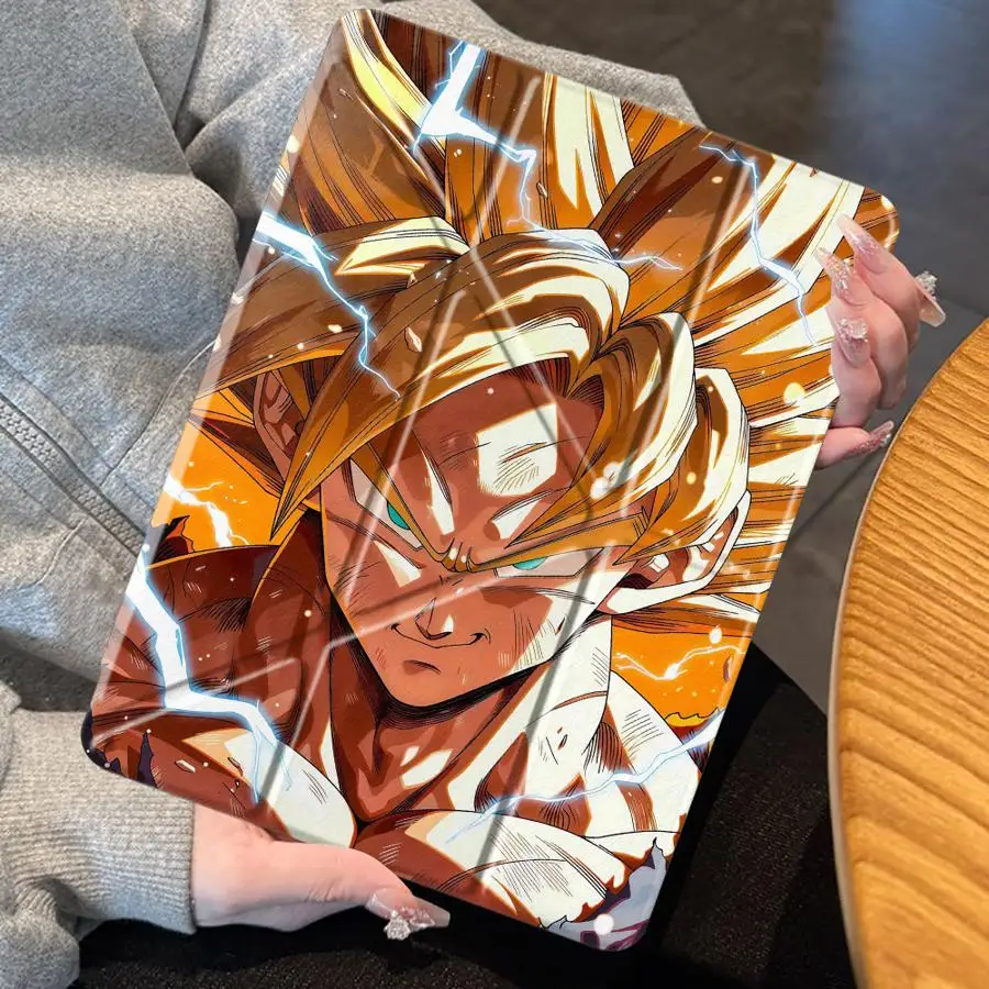 Holder Cover Tablet Case For iPad Pro 2025 Air 4 5 M3 M2 1 2 M4 11inch Mini 6 7 Pro 11th 10th 9th 8th 7th 12.9inch Dragon Ball