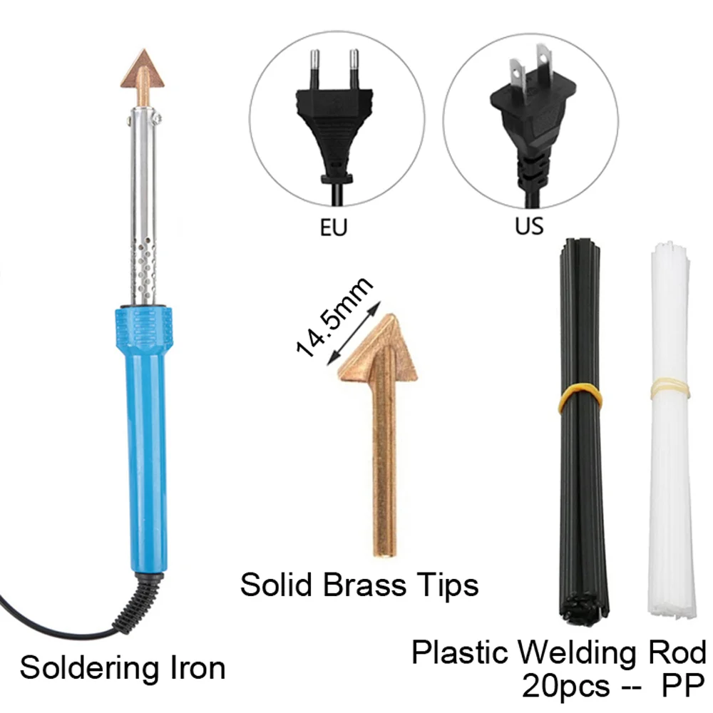 Imagem -05 - Ferramentas de Garagem Soldador Plástico Profissional Amortecedor do Carro Reparação Quente Grampeador Pvc Máquina Solda Ferro 110v 220v 80w