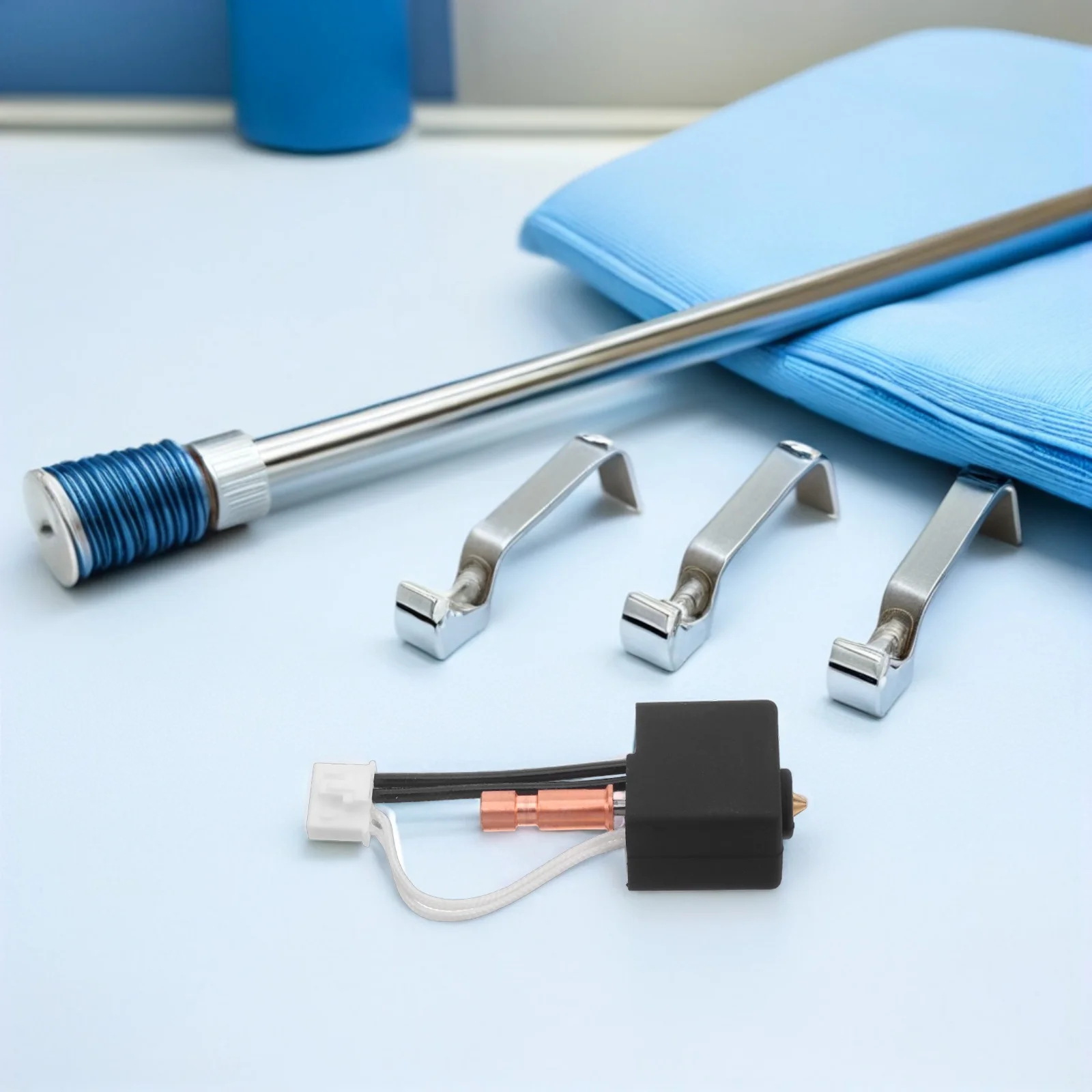 

3D Printer Hot End Kit Extruder Replacement Dual Metal Throat Brass Nozzle High Performance Quick Release Hotend Print Head