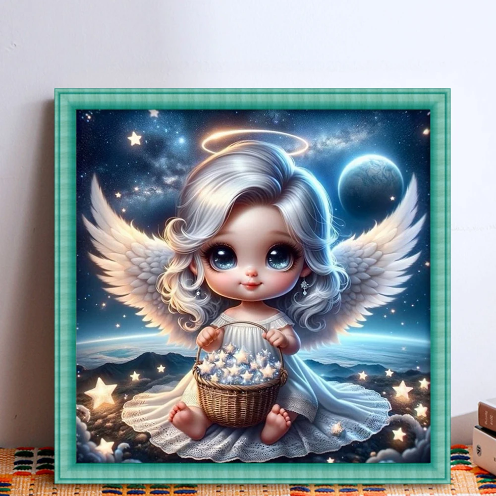 

Полная вышивка хлопчатобумажной нить 11CT с принтом Girl Набор для вышивки крестом Art