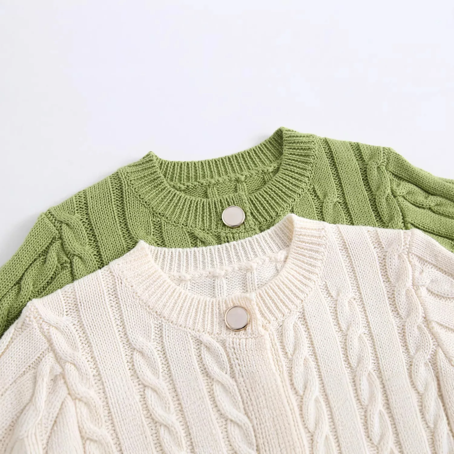 0-5T Toddler Kid Baby Boy Girl Winter Clothes Long Sleeve Knit Sweater Cardigan Casual Plain Knitwear Coat Outfit