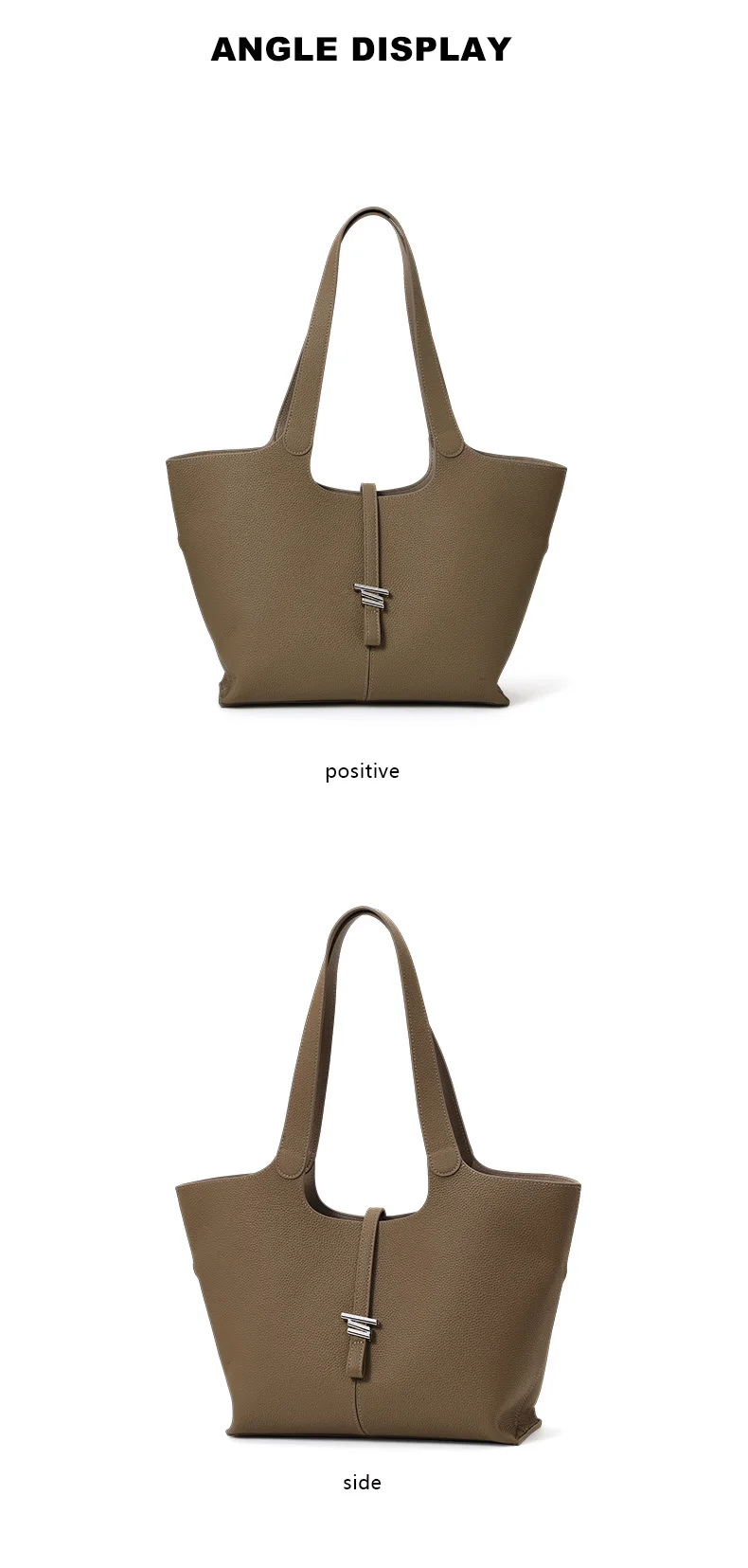 Vielseitige Echtleder-Tasche für Damen, 2026 Neue Handtasche aus Rindsleder der Ersten Schicht, Windspiel-Handtasche, Schultertasche mit Großer Kapazität – Detail 8