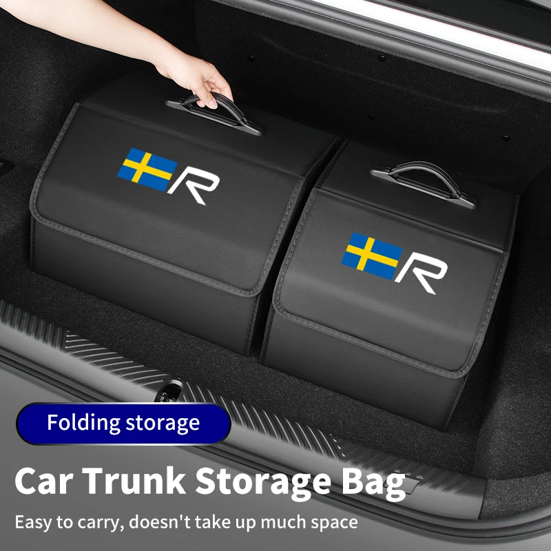 

Car Trunk Storage Box Large Capacity Tools Organizer Accessories For Volvo XC40 XC60 XC70 XC90 V40 V60 V90 S60 S80 S90