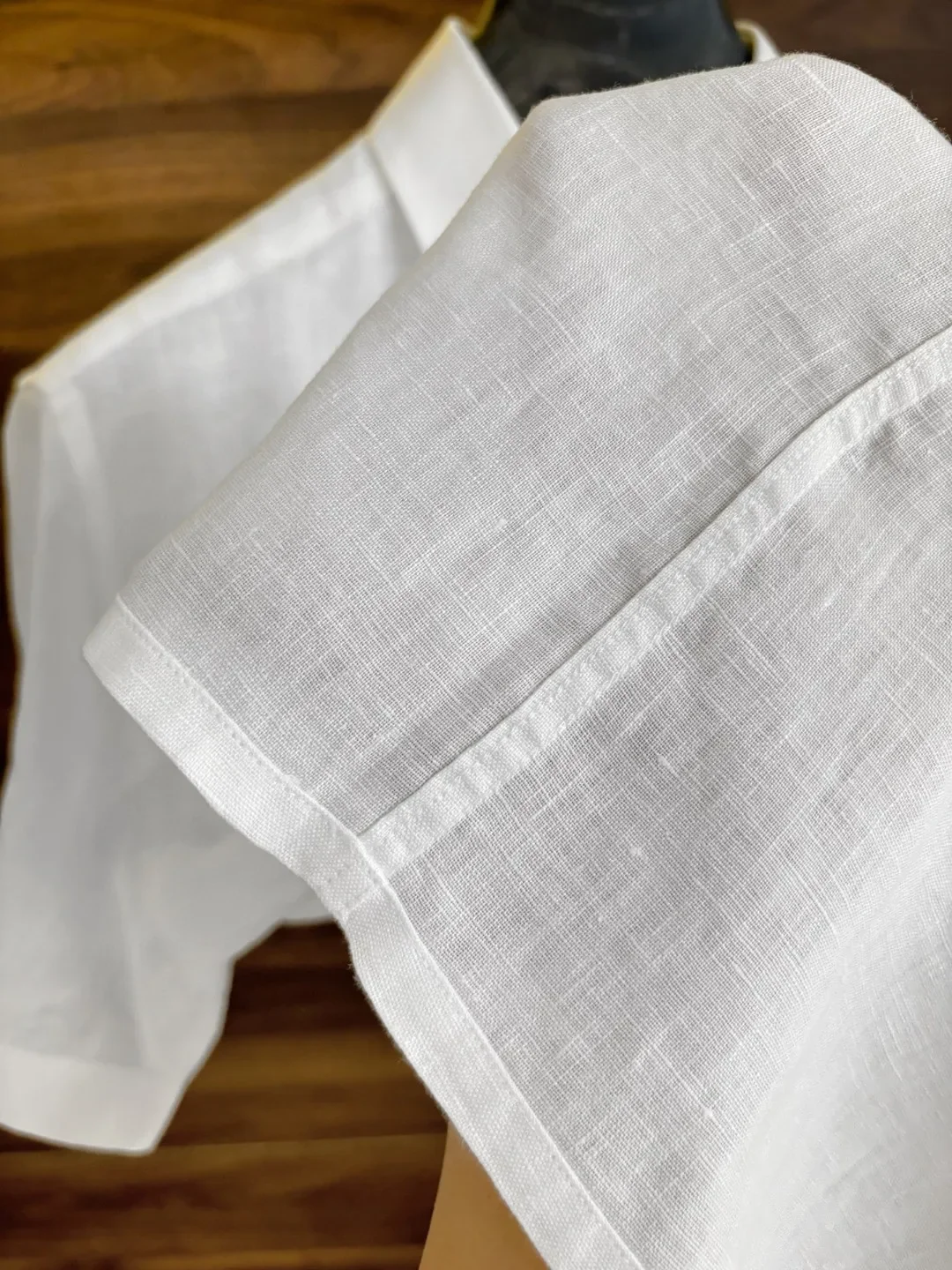 ملابس رجالية فاخرة خفيفة أوروبية وأمريكية من كيتون 25 قميص كتان صيفي كاجوال أنيق بأكمام قصيرة #5