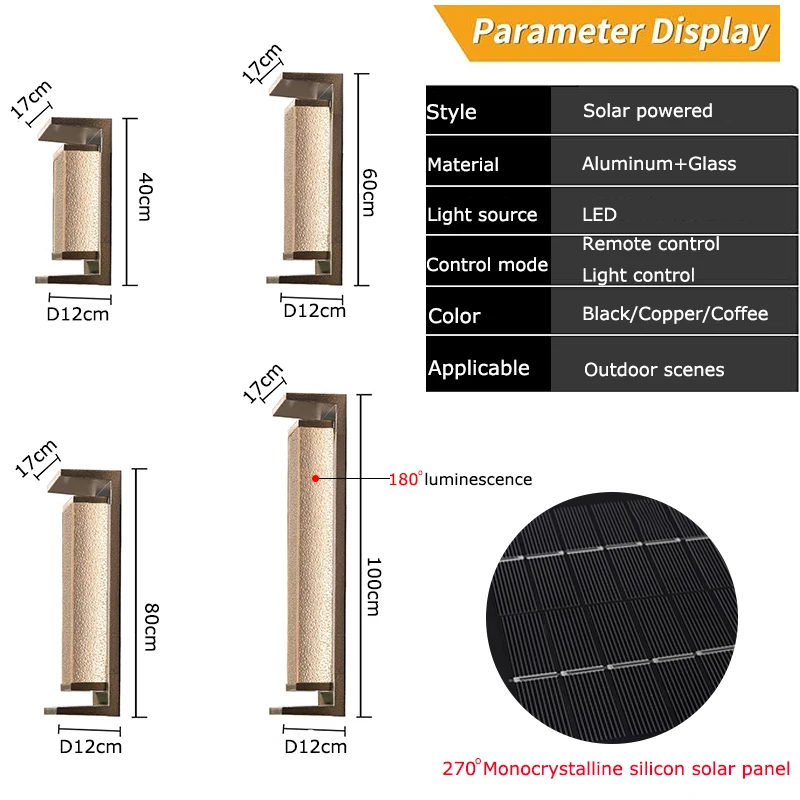 Imagem -05 - Luz Solar Exterior da Parede Lanternas Impermeáveis Lanternas Anti-ferrugem para Garagem do Pátio Frontal Luminária do Crepúsculo para Alvorecer