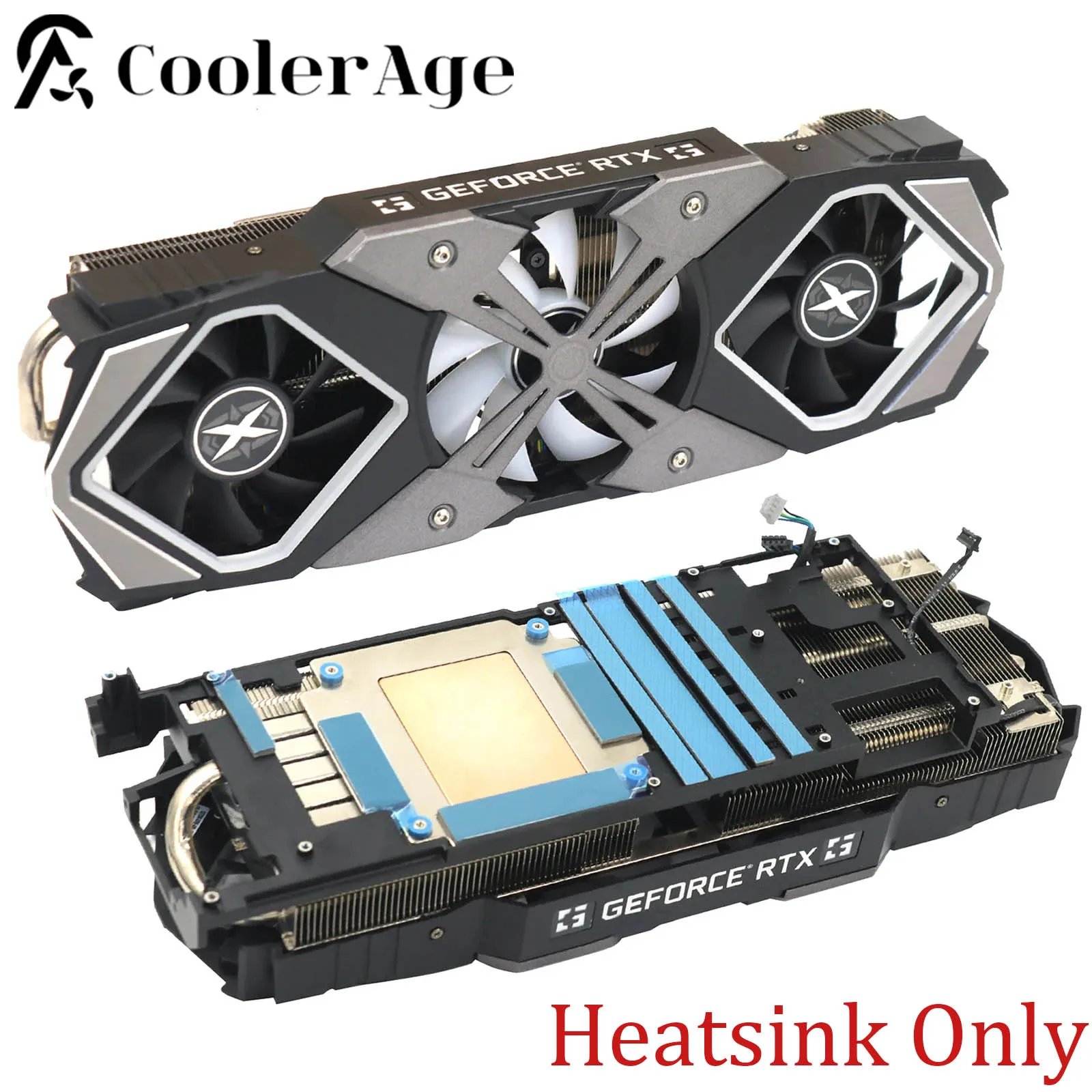 

RTX2080 RGB Video Card Heatsink For Gainward GeForce RTX 2080 Replacement Graphics Card GPU Heatsink with Backplane