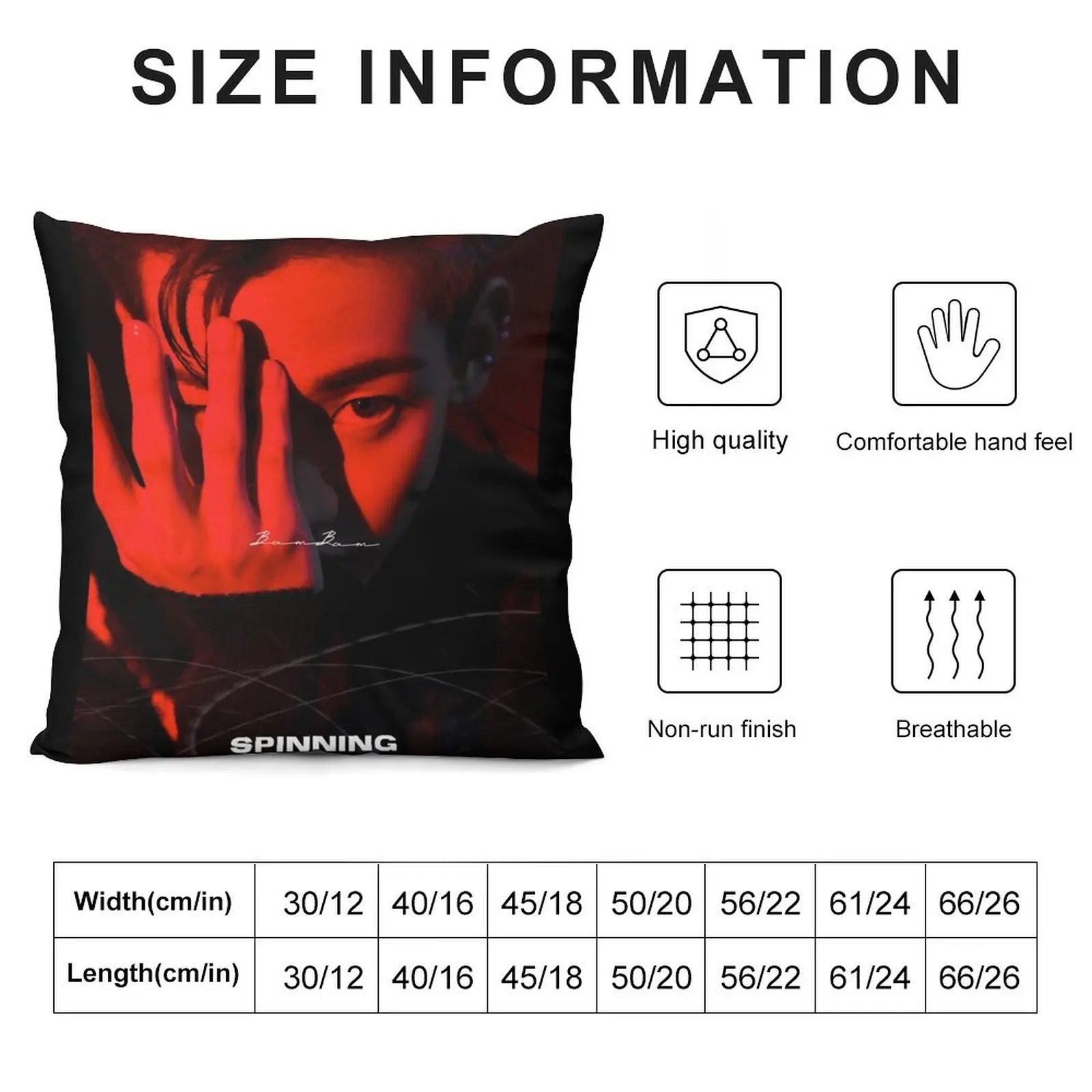 got7 BamBam SPINNING TOP Throw Pillow Cushions For Sofa Luxury Sofa Cushions home decor items pillow