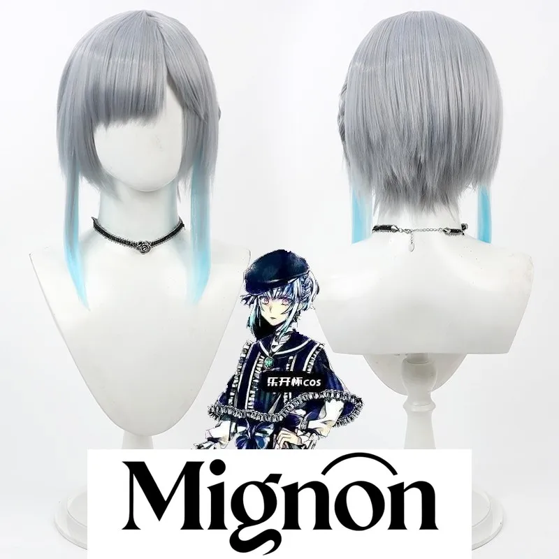 

Демон принц кошки дьявол флюр Гарсия косплей парик градиент кожи головы подарок на Хэллоуин