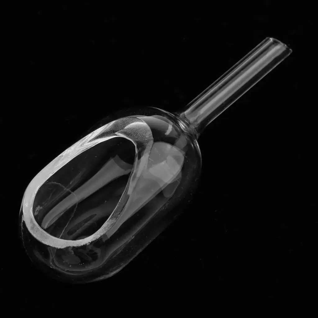 Clear Glass Laboratory Weighing Funnel Set Scoop Shape Transfer Boat for Lab Sample Preparation Tools