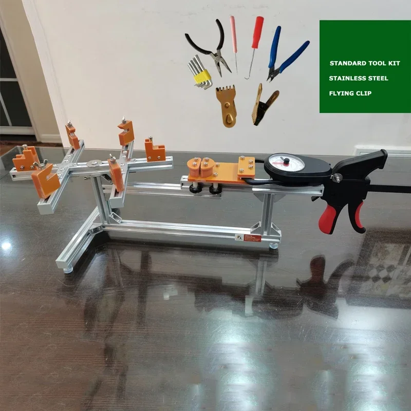 

Flat Pull Style Badminton Racket Stringing Machine Racket Support Aluminum Alloy DIY Racket Frame