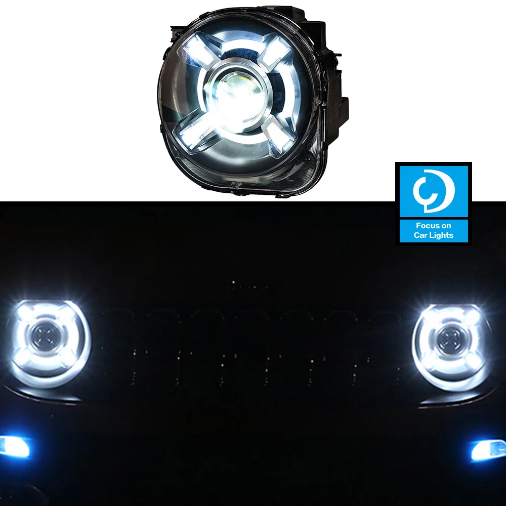 Faro anteriore per auto per Jeep Renegade 2015-2018 lampada frontale a LED Styling lente indicatori di direzione dinamici assemblaggio di accessori automobilistici