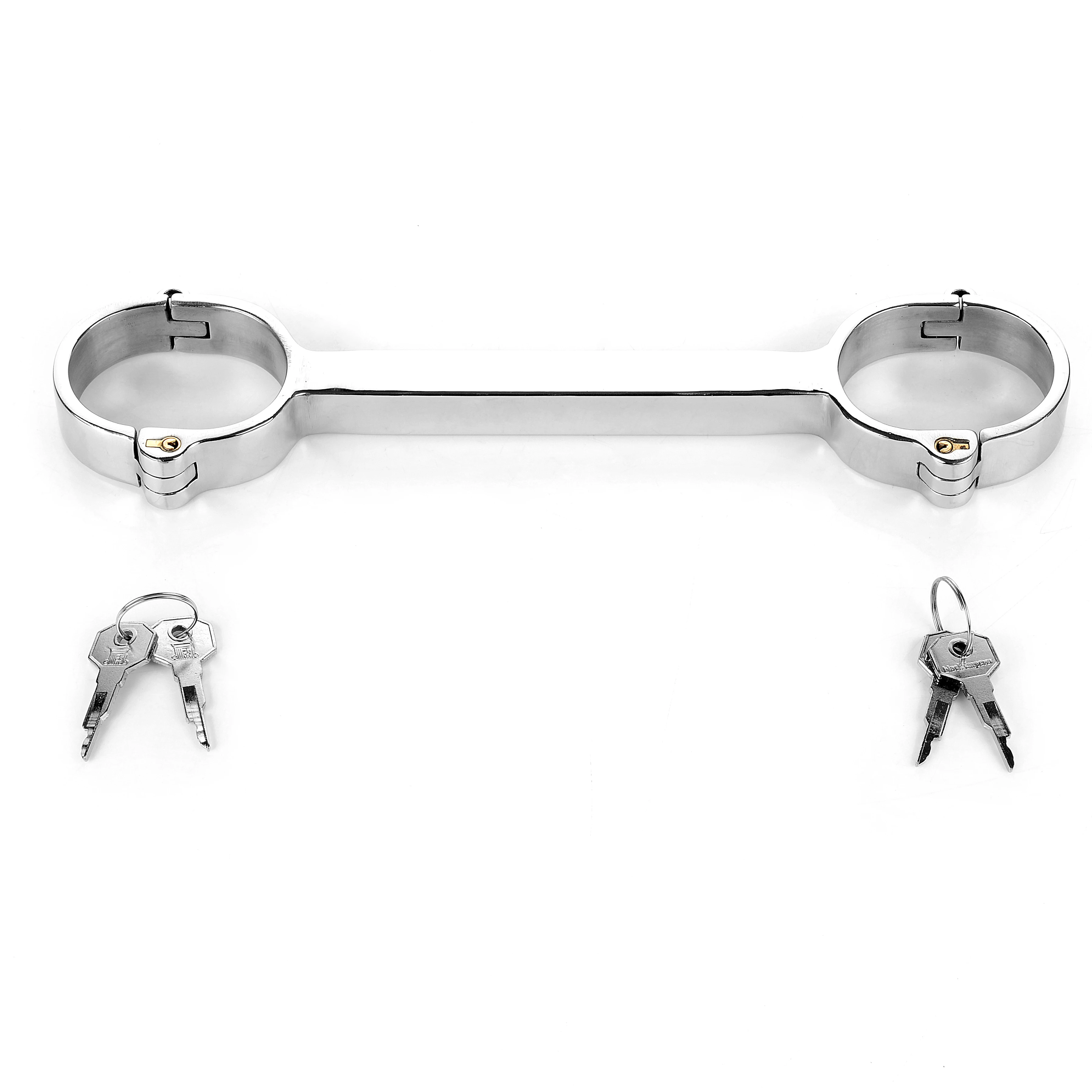 Keys Open Stainless Steel Bondage Fix Hand Handcuffs Wrist Cuffs Shackles Slave Restraints Adult Sex Games Toy For Male Female