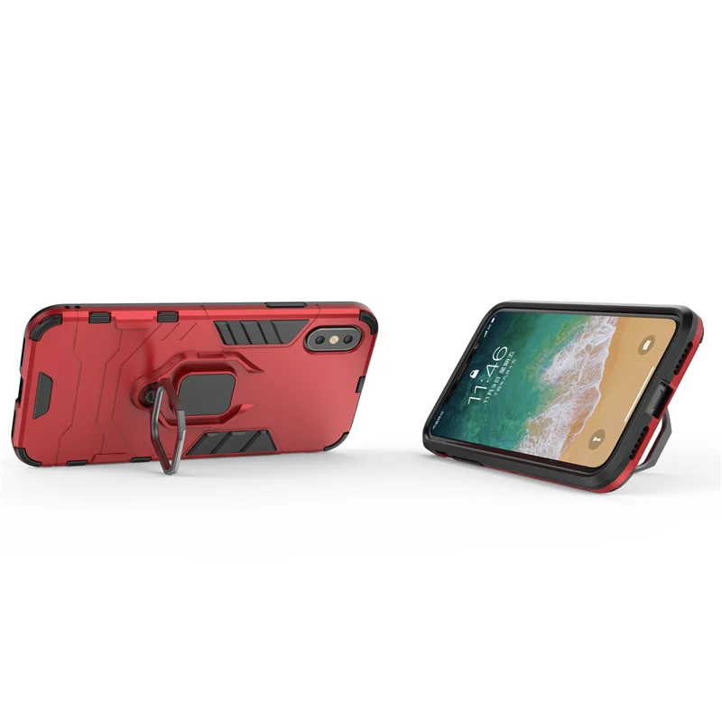 For iPhone X Case Magnetic Finger Ring Kickstand Hard PC Bumper Phone Case For Apple iPhone 10 Cover For iPhone X Funda Youthsay