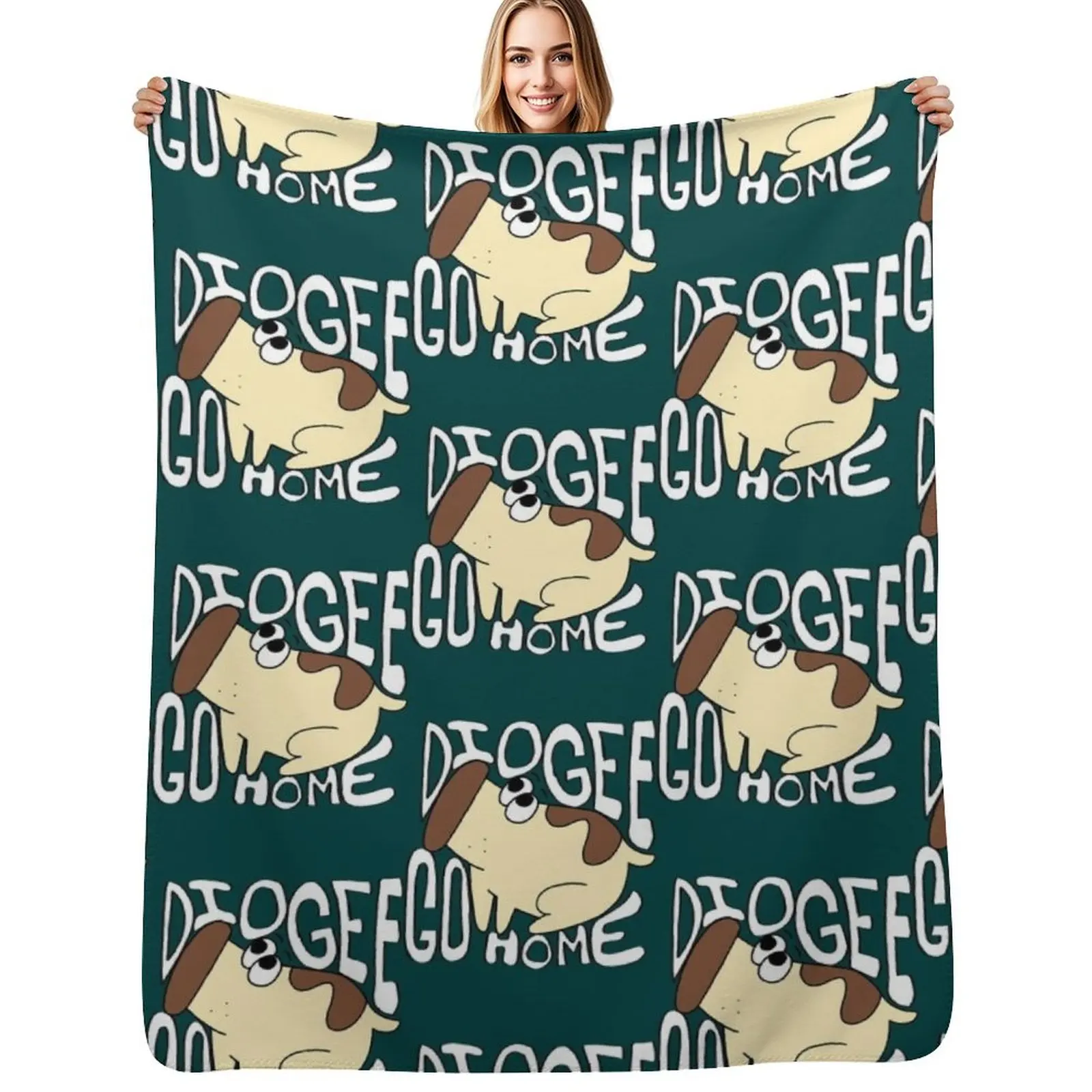 

Diogee Go home Throw Blanket Luxurious Soft Fuzzy Blanket for Sofa Bed