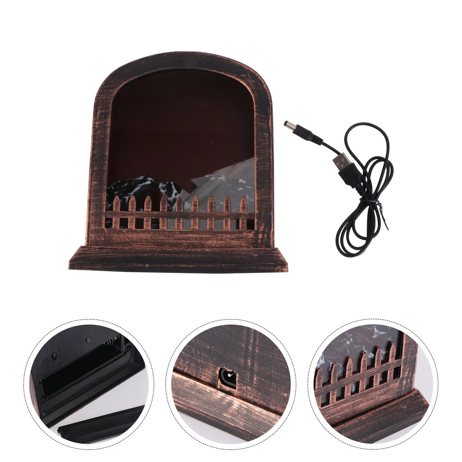 1 قطعة مصباح الموقد الزخرفية مقلد لهب ضوء مهرجان الحفلات شجرة عيد الميلاد المنزل سطح المكتب لهب إيقاع مصباح الزينة