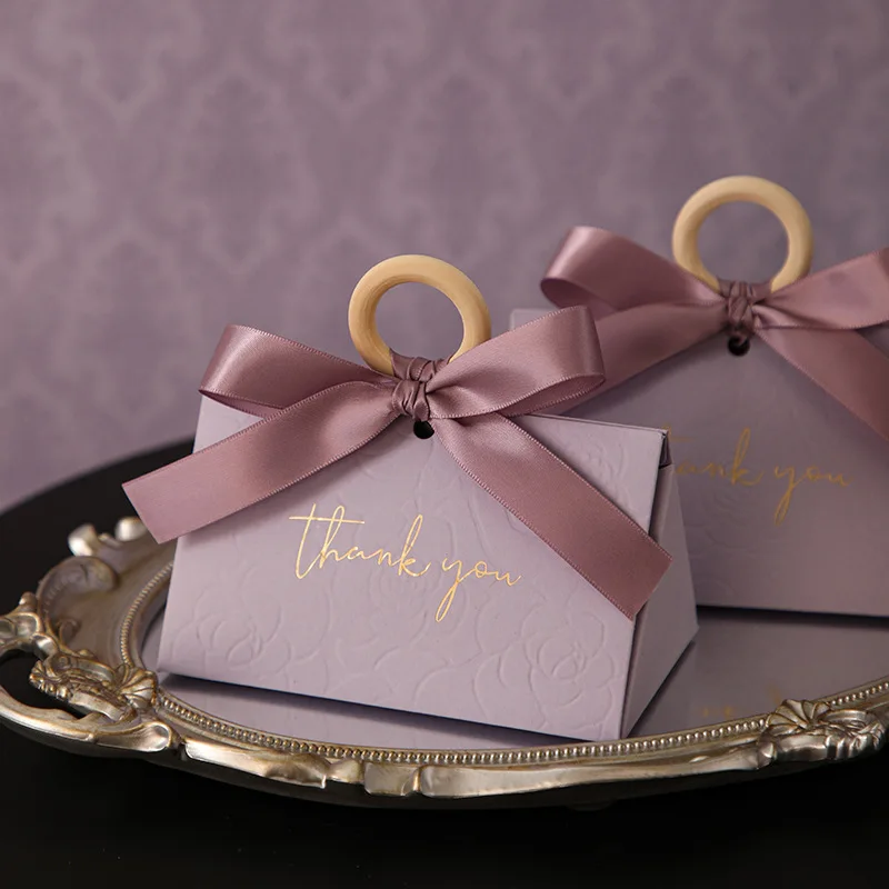 10/30/50 Pcs Wedding Candy Box Red Triangle Candy Gift Packaging Box DIY Creative Candy Box Birthday Favors Decor Party Supplies view 4