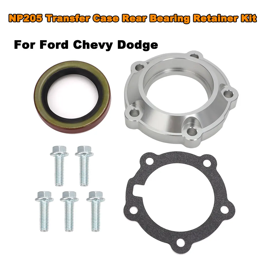 

6061-t6 Billet Aluminum For Ford Chevy Dodge Car NP205 Transfer Case Rear Bearing Retainer Kit