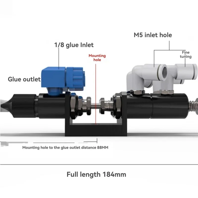 

Two Liquid Dispensing Valve Two Component AB Rubber Valve Back Suction Dispensing Valve Bell Bayonet