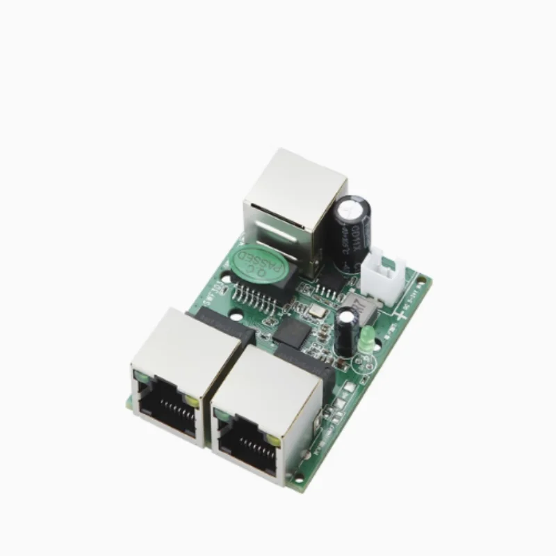 Small 3-port 100M switch built-in 5V~28V non-standard POE switch wired repeater module