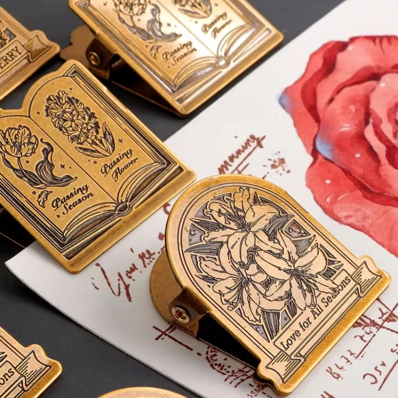 

Новый ретро-держатель для палитры из латуни, фиксирующий зажим для скетчбуков, металлический зажим для счетов, для путешествий, для рисования, художественные принадлежности